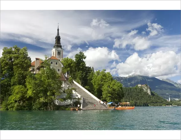 Church of the Assumption, Bled Island, Lake Bled, Slovenia, Europe