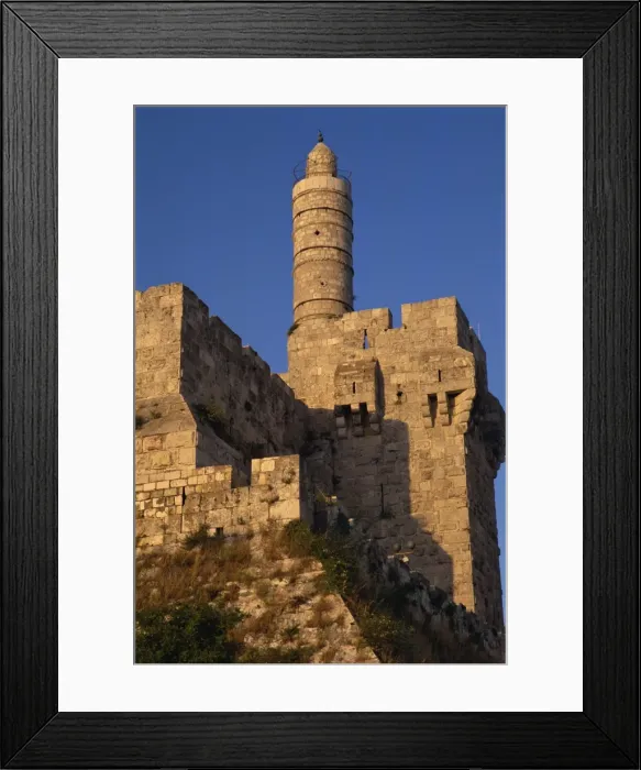 Framed Print : Walls and the Citadel of David in Jerusalem, Israel, Middle East Framed Print : Walls and the Citadel of David in Jerusalem, Israel, Middle East