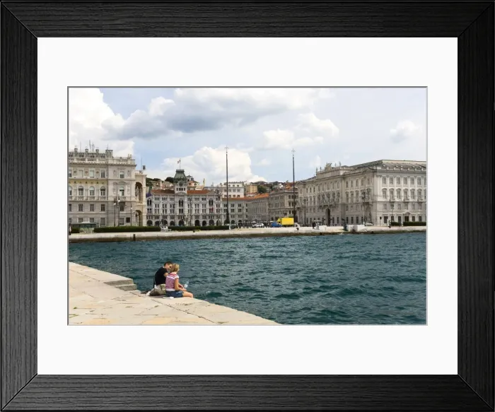 Framed Print : View towards city from the Molo Audace, Trieste, Friuli-Venezia Giulia, Italy, Europe Framed Print : View towards city from the Molo Audace, Trieste, Friuli-Venezia Giulia, Italy, Europe