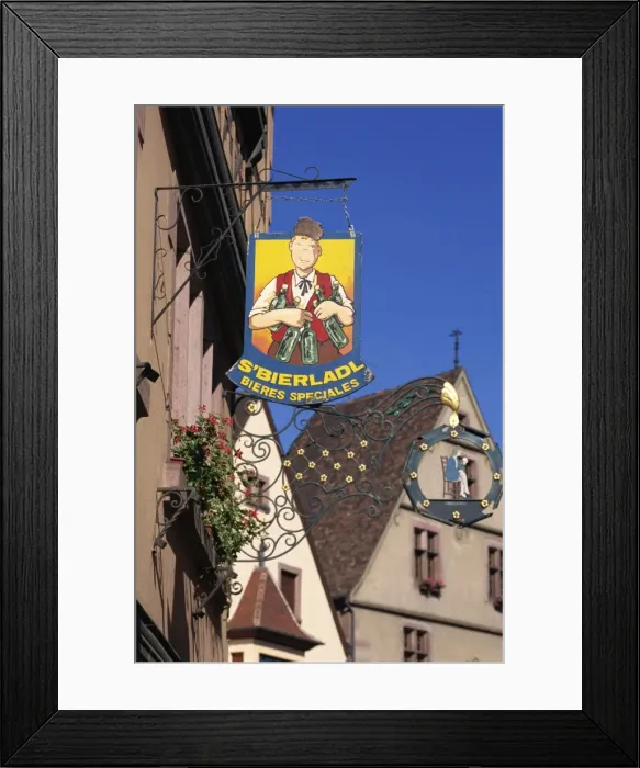Framed Print : Shop sign, Kaysersberg, Alsace, France, Europe Framed Print : Shop sign, Kaysersberg, Alsace, France, Europe