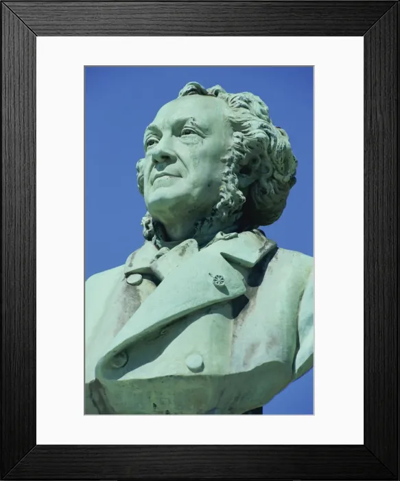 Framed Print : Hardy monument by Lambert dating from 1898, Kings kitchen garden (Potager du Roi) Framed Print : Hardy monument by Lambert dating from 1898, Kings kitchen garden (Potager du Roi)