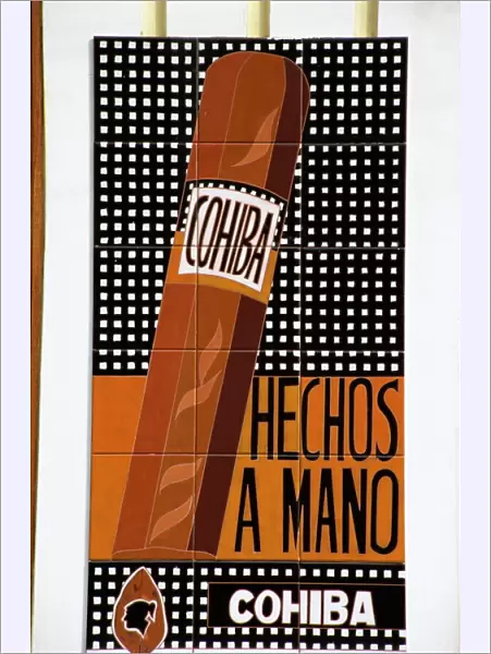 Advertising cigars, Santo Domingo, Dominican Republic, West Indies, Central America