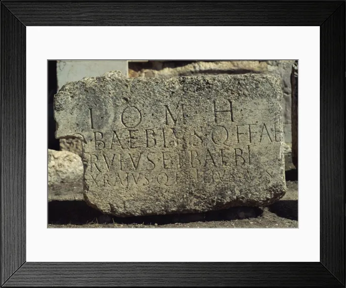 Framed Print : Carving of IOMH, Baalbek, UNESCO World Heritage Site, Lebanon, Middle East Framed Print : Carving of IOMH, Baalbek, UNESCO World Heritage Site, Lebanon, Middle East