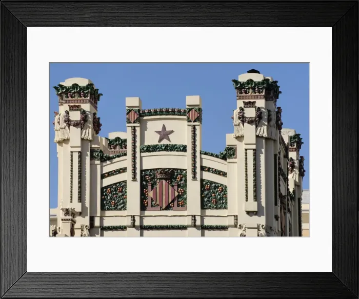 Framed Print : Estacion del Norte (North railway station) in art nouveau style, Valencia, Spain, Europe Framed Print : Estacion del Norte (North railway station) in art nouveau style, Valencia, Spain, Europe