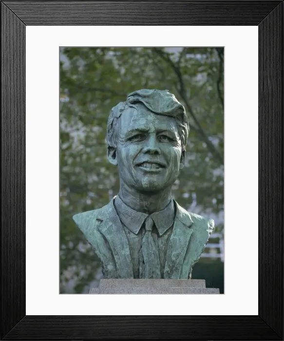 Framed Print : Bust of Robert Kennedy, Brooklyn, New York, United States of America, North America Framed Print : Bust of Robert Kennedy, Brooklyn, New York, United States of America, North America