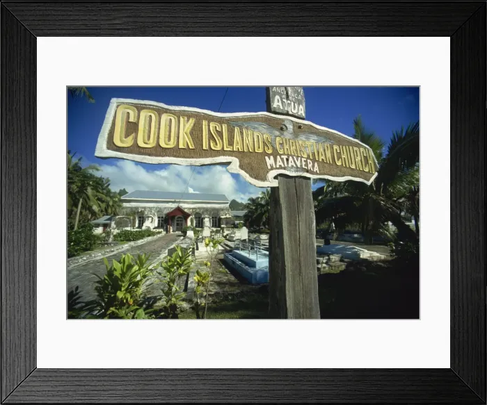Framed Print : Church and graveyard, Matavera, Rarotonga, Cook Islands, Pacific Islands, Pacific Framed Print : Church and graveyard, Matavera, Rarotonga, Cook Islands, Pacific Islands, Pacific