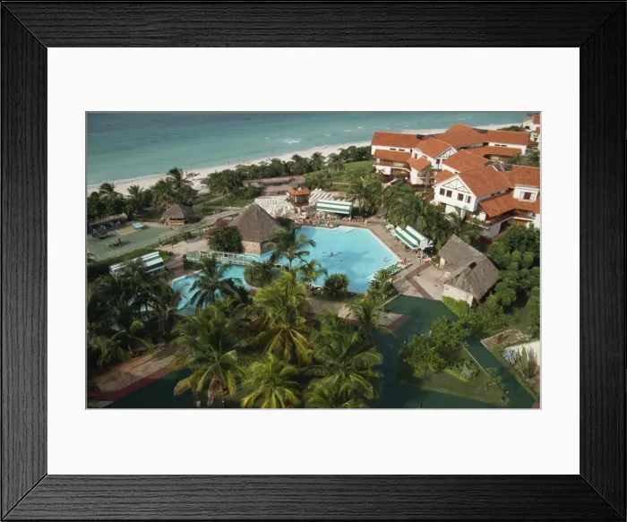 Framed Print : Aerial view of pool, Hotel Bella Costa, Varadero, Cuba, West Indies, Central America Framed Print : Aerial view of pool, Hotel Bella Costa, Varadero, Cuba, West Indies, Central America