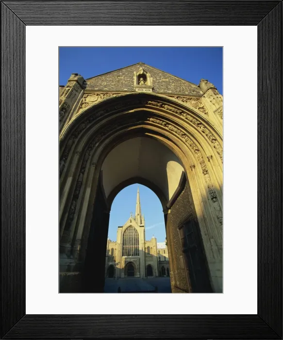 Framed Print : Cathedral through archway, Norwich, Norfolk, England, United Kingdom, Europe Framed Print : Cathedral through archway, Norwich, Norfolk, England, United Kingdom, Europe