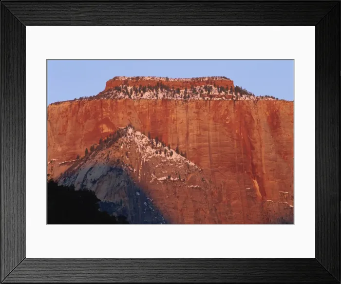 Framed Print : Sunrise, West Temple, Zion National Park, Utah, United States of America, North America Framed Print : Sunrise, West Temple, Zion National Park, Utah, United States of America, North America