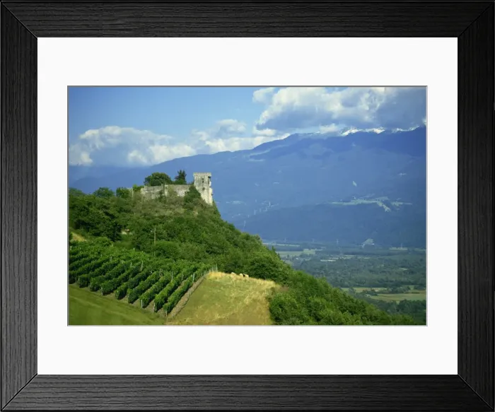 Framed Print : Chateau Le Miolans, near Chambery, Savoie, Rhone Alpes, France, Europe