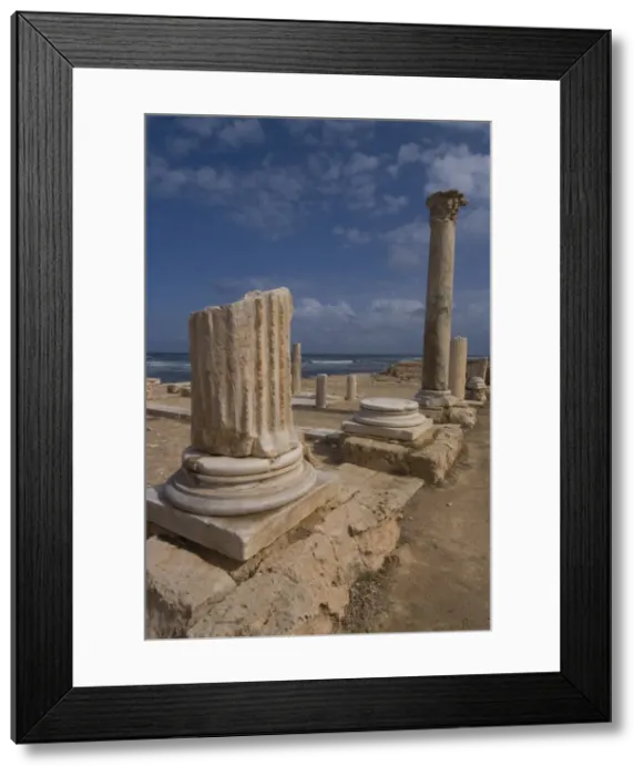 Framed Print : Justinians Basilica, Roman archaeological site of Sabratha, UNESCO World Heritage Site Framed Print : Justinians Basilica, Roman archaeological site of Sabratha, UNESCO World Heritage Site