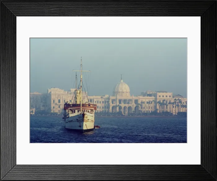 Framed Print : Royal Palace and yacht, Alexandria, Egypt, North Africa, Africa Framed Print : Royal Palace and yacht, Alexandria, Egypt, North Africa, Africa