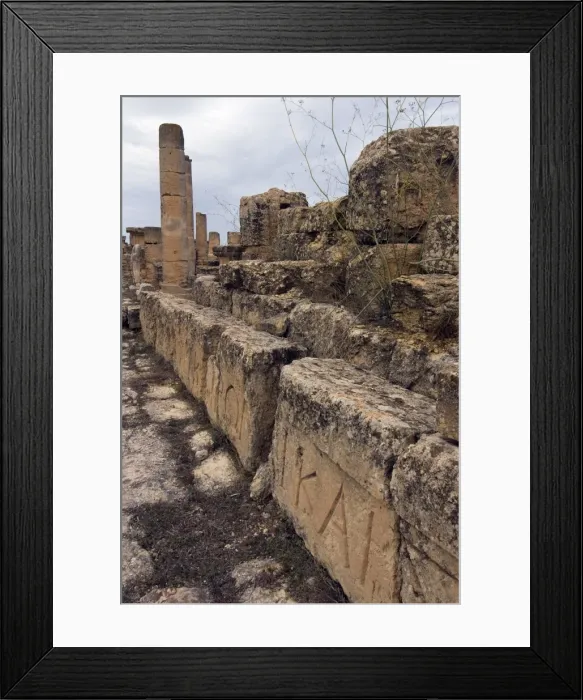 Framed Print : Agora, Greek and Roman ruins, Cyrene, UNESCO World Heritage Site, Libya Framed Print : Agora, Greek and Roman ruins, Cyrene, UNESCO World Heritage Site, Libya