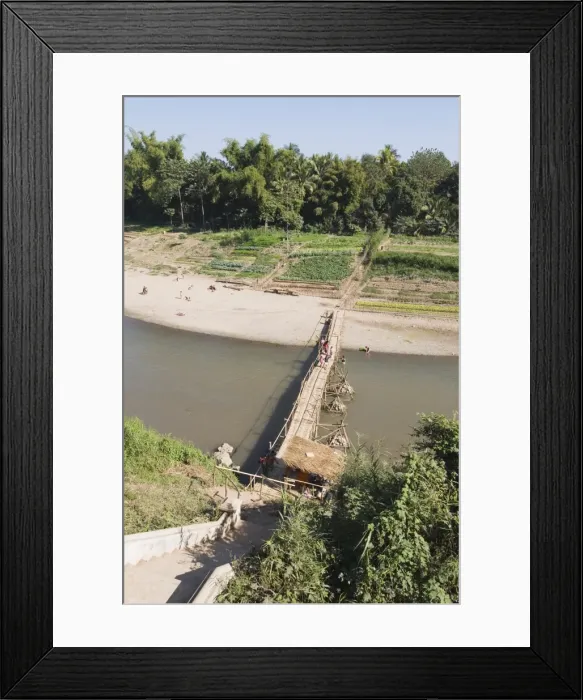 Framed Print : Khan River, Luang Prabang, Laos, Indochina, Southeast Asia, Asia Framed Print : Khan River, Luang Prabang, Laos, Indochina, Southeast Asia, Asia