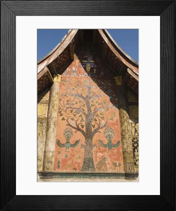 Framed Print : Wat Xieng Thong, Luang Prabang, UNESCO World Heritage Site, Laos, Indochina