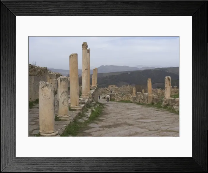 Framed Print : Cardo (the main north south road), Roman site of Djemila, UNESCO World Heritage Site Framed Print : Cardo (the main north south road), Roman site of Djemila, UNESCO World Heritage Site