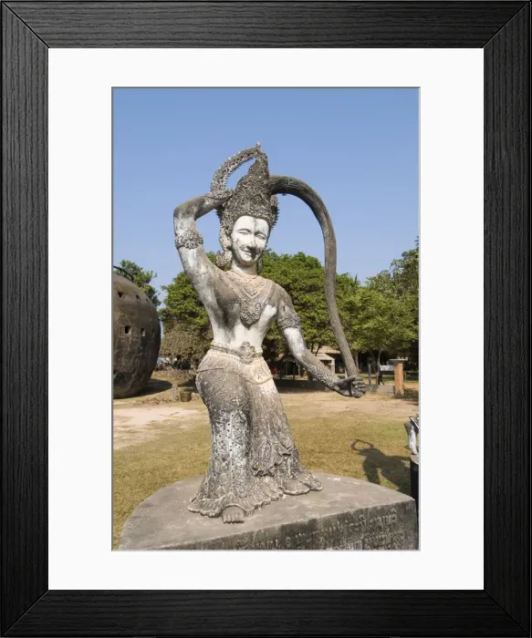 Framed Print : Buddha Park, Xieng Khuan, Vientiane, Laos, Indochina, Southeast Asia, Asia