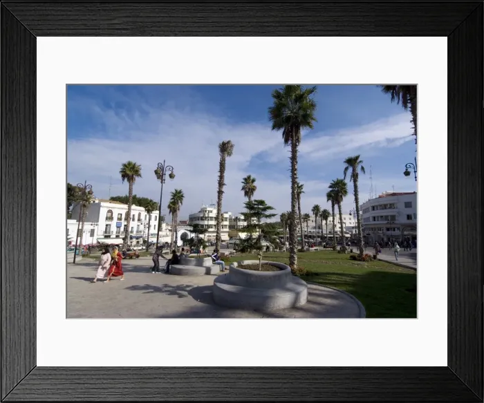 Framed Print : Grand Socco, centre of old city, near the Medina, and site of the Roman Forum Framed Print : Grand Socco, centre of old city, near the Medina, and site of the Roman Forum