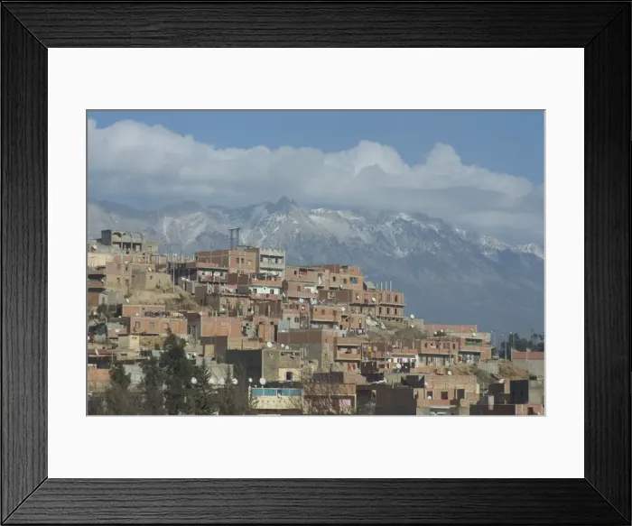 Framed Print : Village at the base of the Kabylie Mountains, Algeria, North Africa, Africa Framed Print : Village at the base of the Kabylie Mountains, Algeria, North Africa, Africa