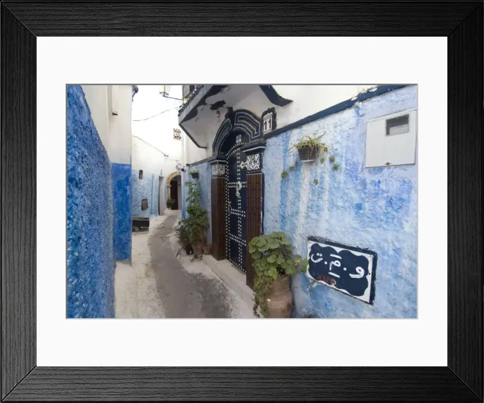 Framed Print : Route in the Kasbah, Rabat, Morocco, North Africa, Africa Framed Print : Route in the Kasbah, Rabat, Morocco, North Africa, Africa