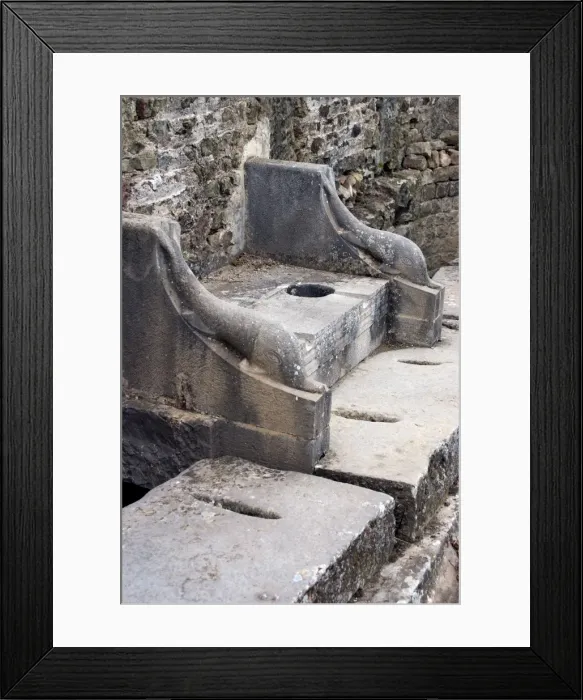 Framed Print : Latrine, Roman site of Timgad, UNESCO World Heritage Site, Algeria, North Africa, Africa Framed Print : Latrine, Roman site of Timgad, UNESCO World Heritage Site, Algeria, North Africa, Africa