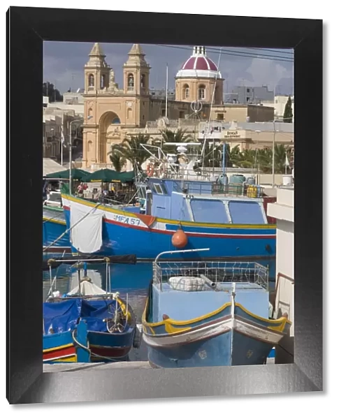Harbour view, Marsaxlokk, Malta, Mediterranean, Europe