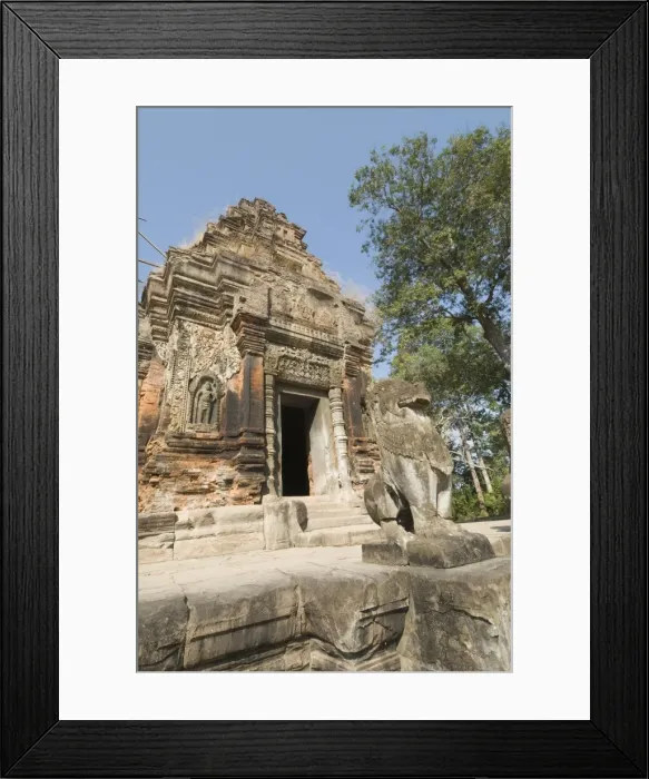 Framed Print : Preah Ko Temple, AD879, Roluos Group, near Angkor, UNESCO World Heritage Site