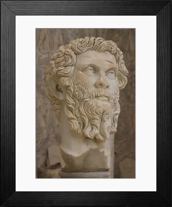 Framed Print : Statue of the Emperor Septimius Severus, museum at the Roman site of Djemila Framed Print : Statue of the Emperor Septimius Severus, museum at the Roman site of Djemila