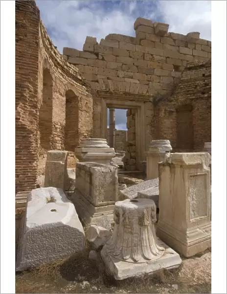 Severan Forum, Roman site of Leptis Magna, UNESCO World Heritage Site, Libya