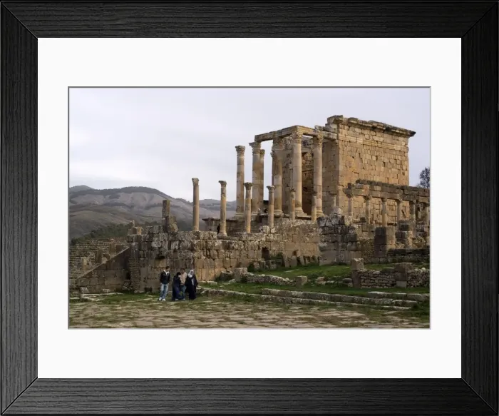 Framed Print : The Temple of Septimius Severus, Roman site of Djemila, UNESCO World Heritage Site Framed Print : The Temple of Septimius Severus, Roman site of Djemila, UNESCO World Heritage Site