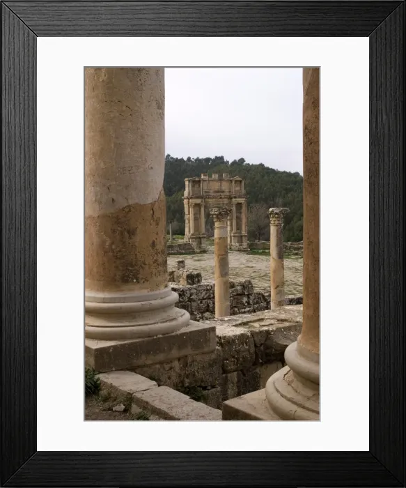 Framed Print : The Temple of Septimius Severus, Roman site of Djemila, UNESCO World Heritage Site Framed Print : The Temple of Septimius Severus, Roman site of Djemila, UNESCO World Heritage Site
