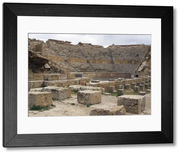 Framed Print : Theatre, Roman site of Timgad, UNESCO World Heritage Site, Algeria, North Africa, Africa Framed Print : Theatre, Roman site of Timgad, UNESCO World Heritage Site, Algeria, North Africa, Africa