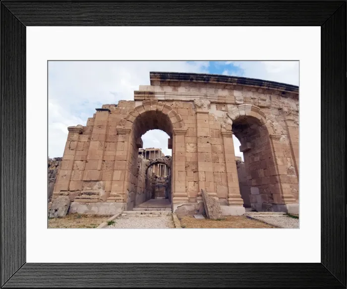 Framed Print : Theatre entrance, Roman site of Sabratha, UNESCO World Heritage Site, Libya Framed Print : Theatre entrance, Roman site of Sabratha, UNESCO World Heritage Site, Libya