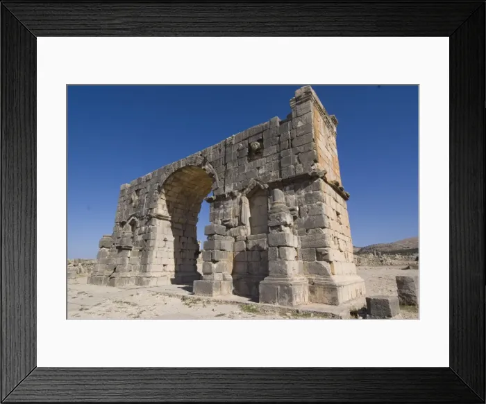 Framed Print : Triumphal Arch, Roman site of Volubilis, UNESCO World Heritage Site, Morocco Framed Print : Triumphal Arch, Roman site of Volubilis, UNESCO World Heritage Site, Morocco