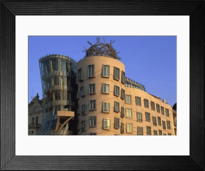 Framed Print : Fred and Ginger Building, Rasinovo nabrezi, Prague, Czech Republic, Europe