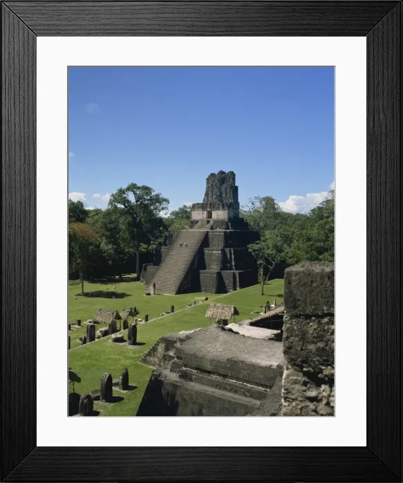 Framed Print : Temple II, Great Plaza, Tikal, UNESCO World Heritage Site, Guatemala, Central America Framed Print : Temple II, Great Plaza, Tikal, UNESCO World Heritage Site, Guatemala, Central America
