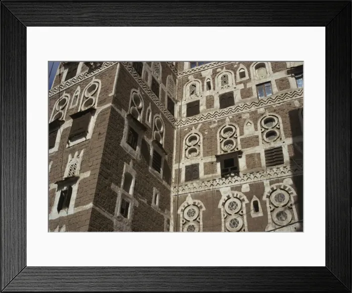 Framed Print : Architectural detail, Old City, Sana a, UNESCO World Heritage Site Framed Print : Architectural detail, Old City, Sana a, UNESCO World Heritage Site