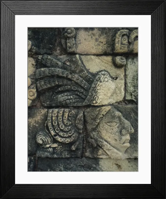 Framed Print : Detail of Maya stone carving at Tikal, UNESCO World Heritage Site, Guatemala Framed Print : Detail of Maya stone carving at Tikal, UNESCO World Heritage Site, Guatemala