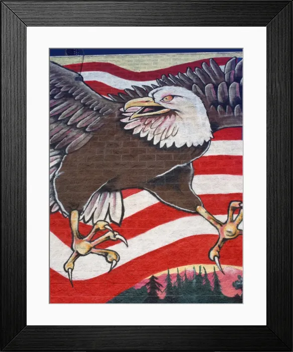 Framed Print : Wall painting, Los Angeles, California, United States of America, North America Framed Print : Wall painting, Los Angeles, California, United States of America, North America