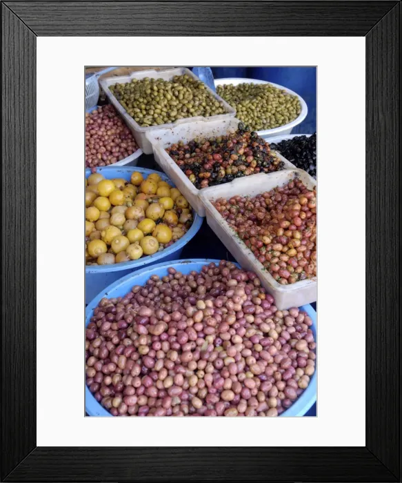 Framed Print : Olives, medina, Essaouira, Morocco, North Africa, Africa Framed Print : Olives, medina, Essaouira, Morocco, North Africa, Africa
