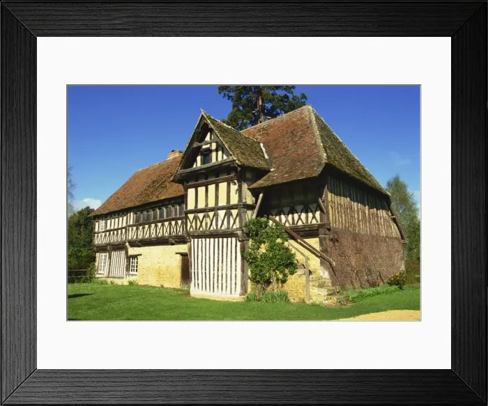 Framed Print : The Priory, Crevecoeur village, Basse Normandie, France, Europe Framed Print : The Priory, Crevecoeur village, Basse Normandie, France, Europe