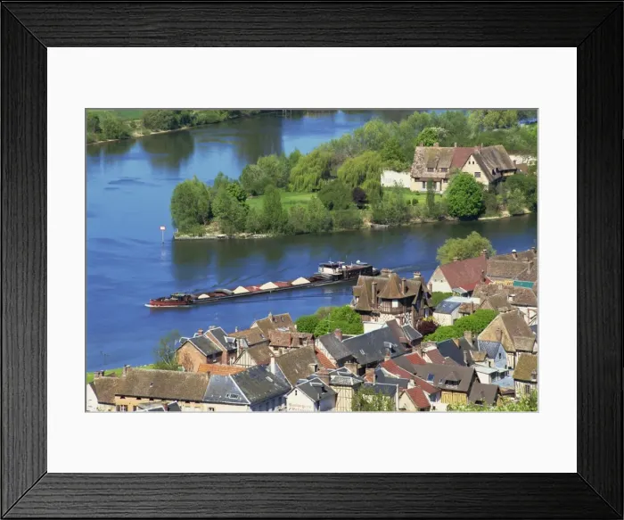 Framed Print : Petit Andely, Les Andelys, Haute Normandie, France, Europe