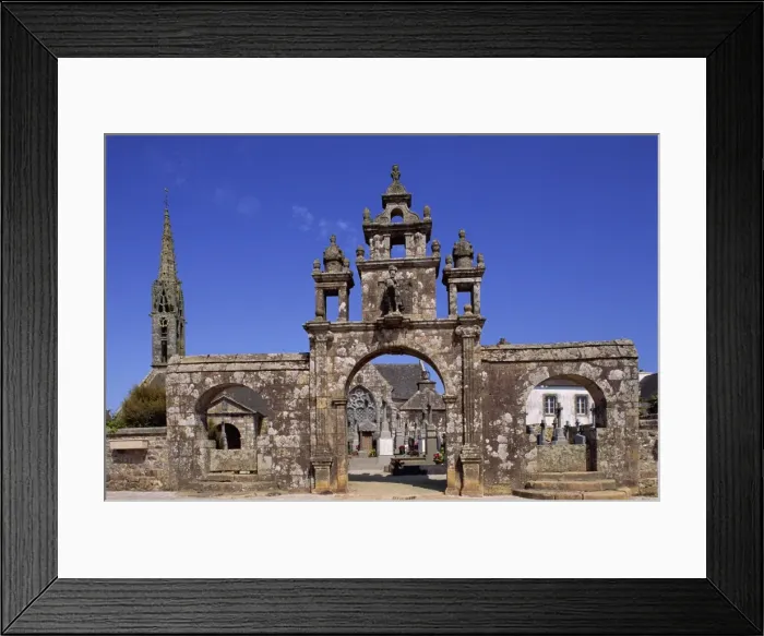 Framed Print : Parish Close, dating from the 16th and 17th century, Argol, Brittany, France, Europe Framed Print : Parish Close, dating from the 16th and 17th century, Argol, Brittany, France, Europe
