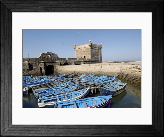Framed Print : The Skala of the Port, the old fishing port, Essaouira, historic city of Mogador Framed Print : The Skala of the Port, the old fishing port, Essaouira, historic city of Mogador