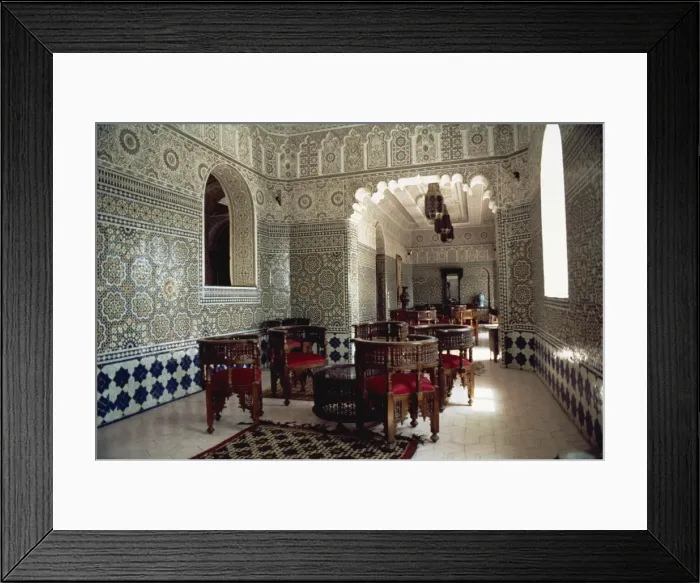 Framed Print : Interior, Continental Hotel, Tangiers, Morocco, North Africa, Africa