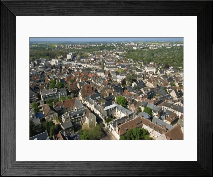 Framed Print : View of city from North tower of the Cathedral, Bourges, Berry, Centre, France, Europe Framed Print : View of city from North tower of the Cathedral, Bourges, Berry, Centre, France, Europe