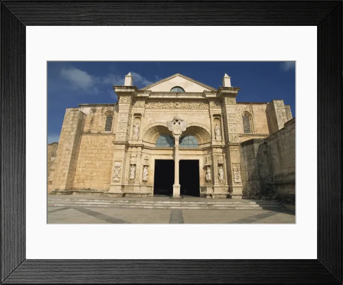 Framed Print : Cathedral of Santa Maria la Menor, Colonial Zone, UNESCO World Heritage Site Framed Print : Cathedral of Santa Maria la Menor, Colonial Zone, UNESCO World Heritage Site