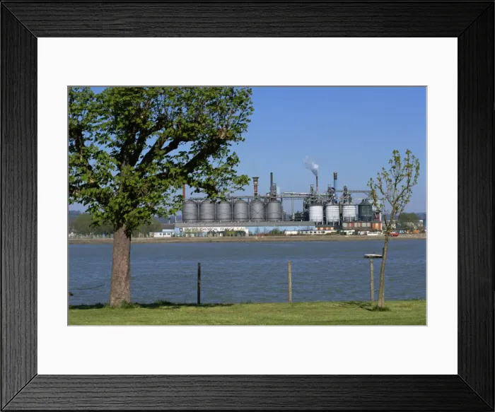 Framed Print : Petrol installation, Port Jerome, Seine Valley, Normandy, France, Europe Framed Print : Petrol installation, Port Jerome, Seine Valley, Normandy, France, Europe