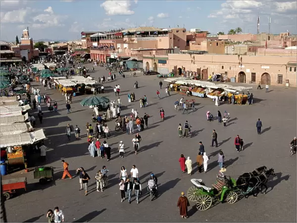 Jemaa el Fna Square, Medina, Marrakesh, Morocco, North Africa, Africa