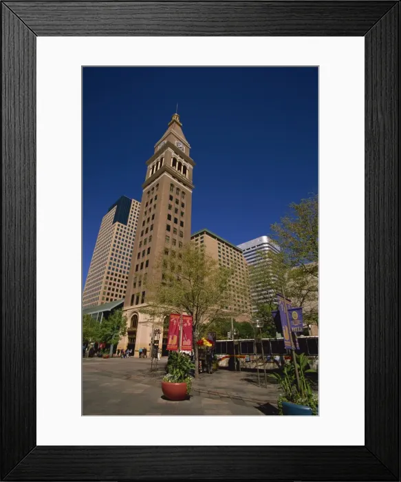Framed Print : D&F Tower and 16th Street Mall, Denver, Colorado, United States of America, North America Framed Print : D&F Tower and 16th Street Mall, Denver, Colorado, United States of America, North America